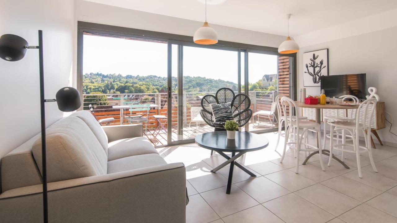 Ferienwohnung Le Coquet Avec Balcon Terrasse Et Parking Prive Sarlat Exterior foto